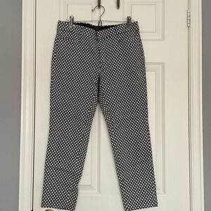 Banana Republic Black and White Cropped Pants